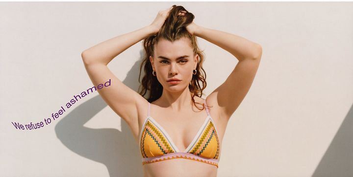 Model Charli Howard's new swimwear line for River Island.