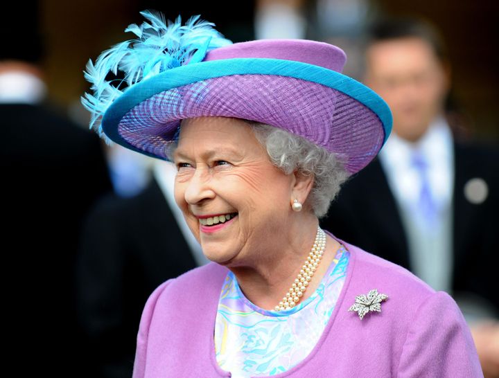 Queen Elizabeth II hosts a garden party in the grounds of Buckingham Palace on July 8, 2008 in London, England. 