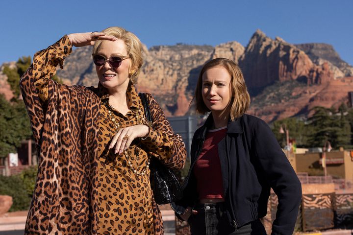 Deborah (Jean Smart) and Ava (Hannah Einbinder) on the road in HBO Max's "Hacks." The show's second season premieres Thursday.