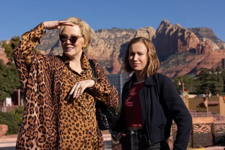 Deborah (Jean Smart) and Ava (Hannah Einbinder) on the road in HBO Max's "Hacks." The show's second season premieres Thursday.