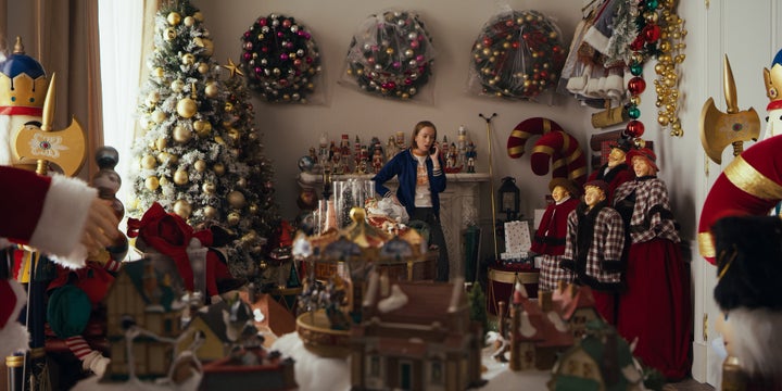 Ava in Deborah's Christmas room.