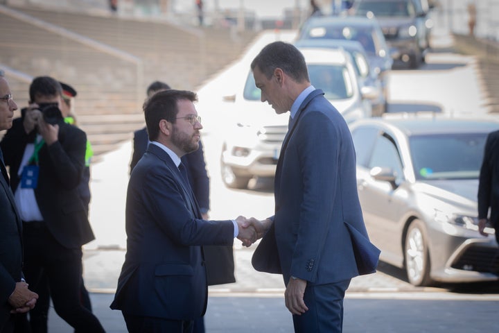 Aragonès y Sánchez, en Barcelona