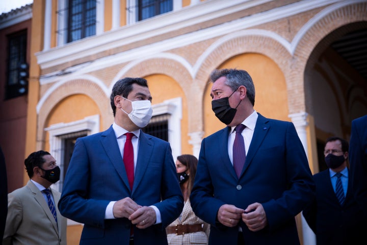 Moreno Bonilla (izda.) y Espadas, juntos