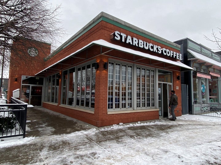 A Starbucks store in Buffalo, New York, that is part of a complaint filed Friday by National Labor Relations Board officials.