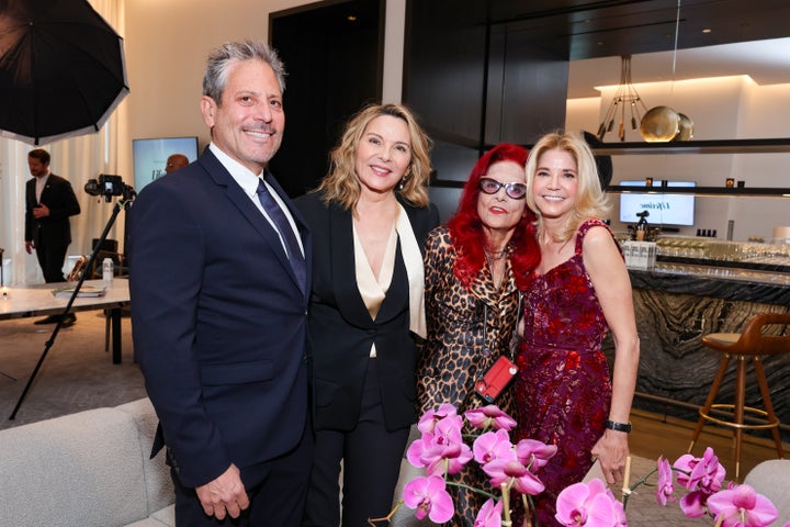 Kim Cattrall Has A 'Sex And The City' Reunion, But It'S Not What You Think From Left: Darren Star, Kim Cattrall, Patricia Fields And Candace Bushnell.