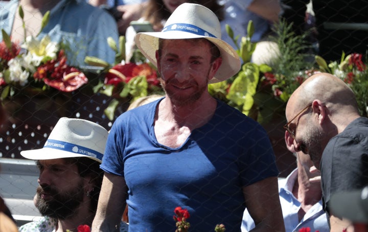 Pablo Motos, presentador de 'El Hormiguero', en el Mutua Madrid Open de tenis.