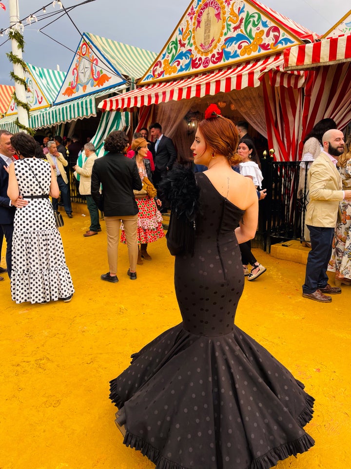 Máriam en la Feria de Sevilla 2022.