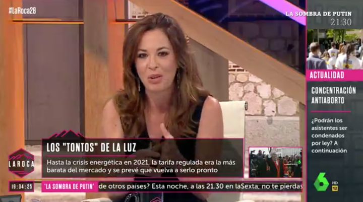 La periodista Mamen Mendizábal en 'La Roca'.