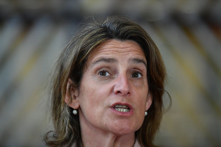 Teresa Ribera, el pasado 2 de mayo en Bruselas, durante la reunión extraordinaria de titulares de Energía de la UE.