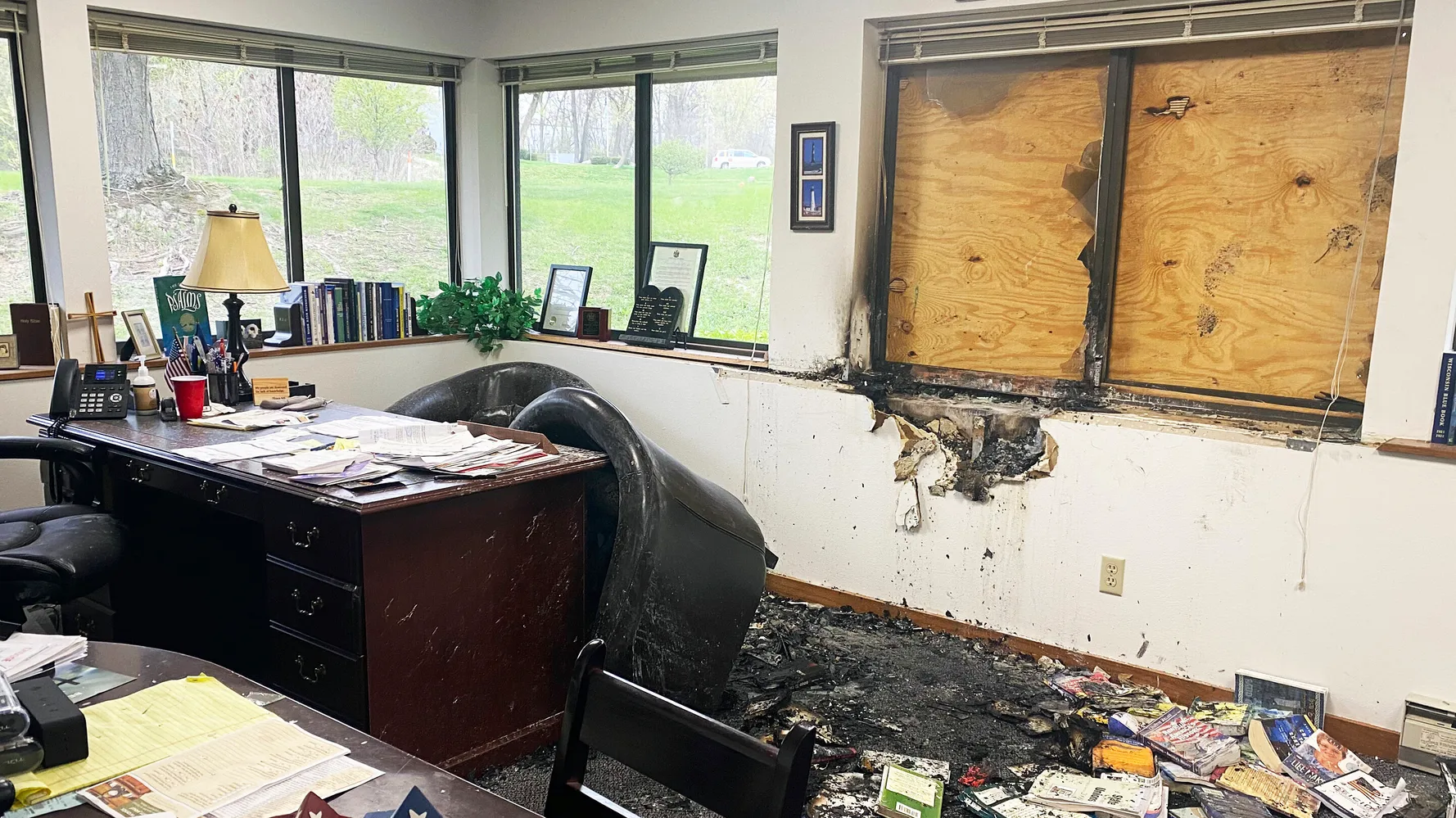 Fire At Wisconsin Anti-Abortion Office Following SCOTUS Draft Leak Investigated As Arson