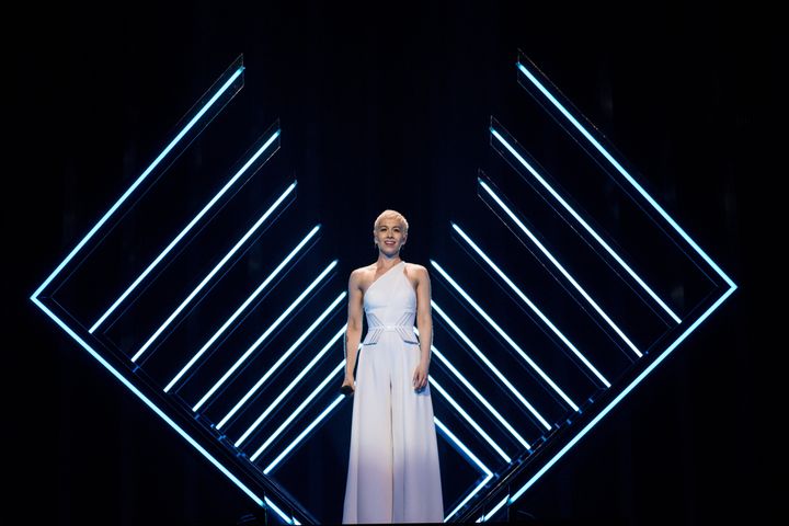 SuRie during rehearsals for her Storm performance
