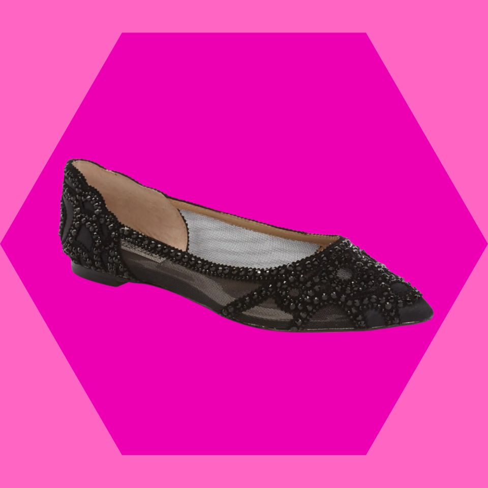 A glimmering pair of flats