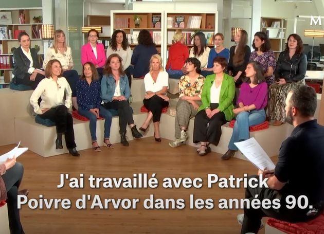 Les 20 femmes qui ont témoigné contre Patrick Poivre d'Arvor réunies sur le plateau de