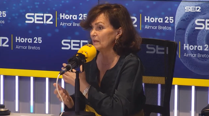 Carmen Calvo en la SER.