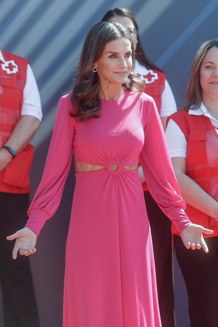 La reina Letizia, entrega las condecoraciones de Cruz Roja 2022 a la deportista en silla de ruedas que logró escapar de Afganistán Nilofar Bayat, el jefe de la sección de cuidados paliativos pediátricos del Hospital Infantil Universitario Niño Jesús de Madrid, Ricardo Martino, la fotógrafa brasileña, Angélica Dass , la Fundación Seres, la ingeniera industrial que lidera el grupo CSIC que ha desarrollado el primer exoesqueleto biónico para menores con atrofia muscular especial, Elena García Armada, la Cruz Roja Libanesa y la Asociación Valenciana Casa Caridad.EFE/ Kai Försterling