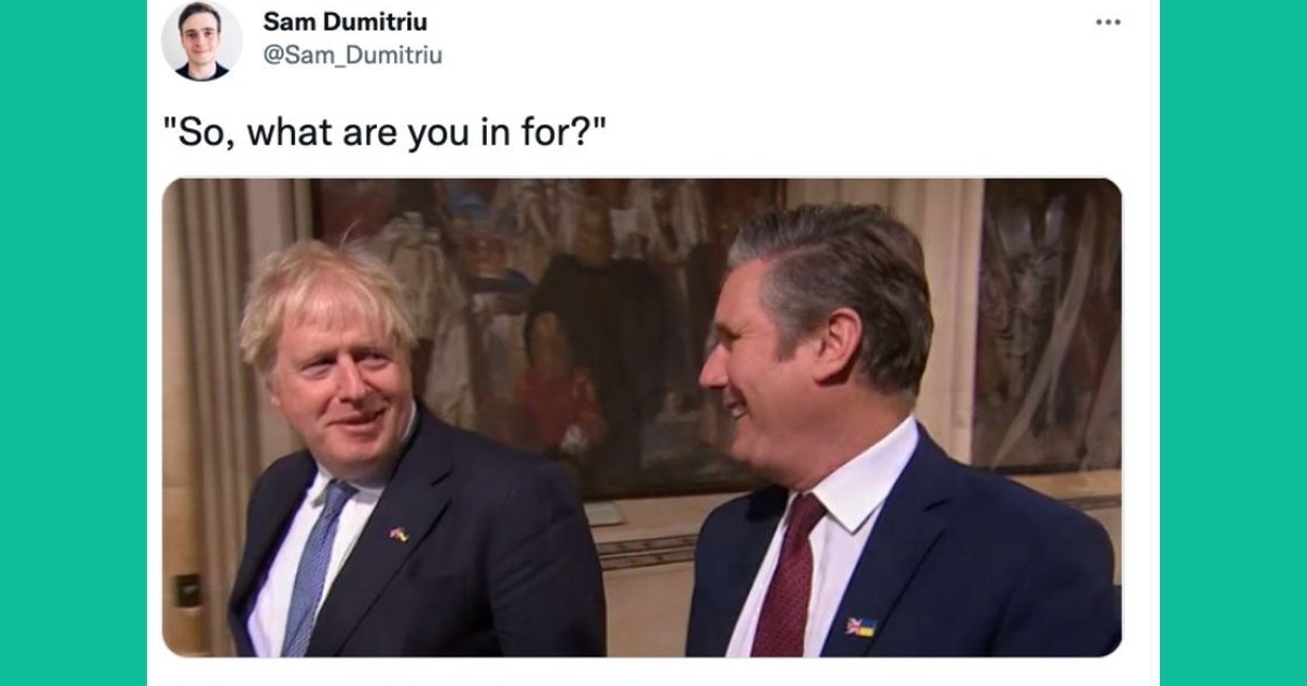 Boris Johnson And Keir Starmer Exchange A Rare Moment Of Friendliness