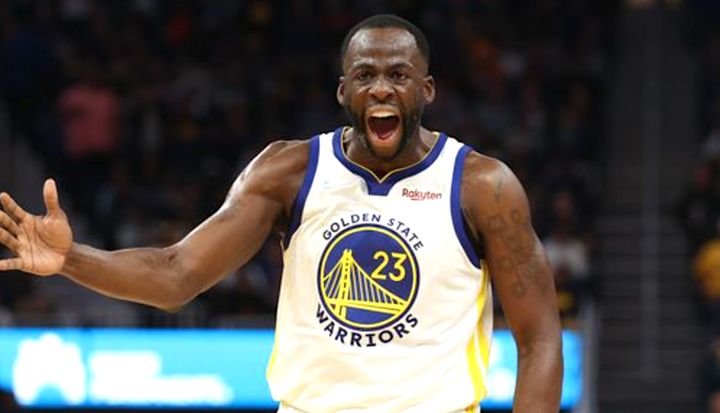 Draymond Green during Game 4 connected  Monday.