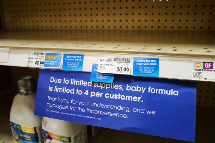 Parents across much of the U.S. are scrambling to find baby formula after a combination of supply disruptions and safety recalls have swept many of the leading brands off store shelves. (AP Photo/Rick Bowmer)