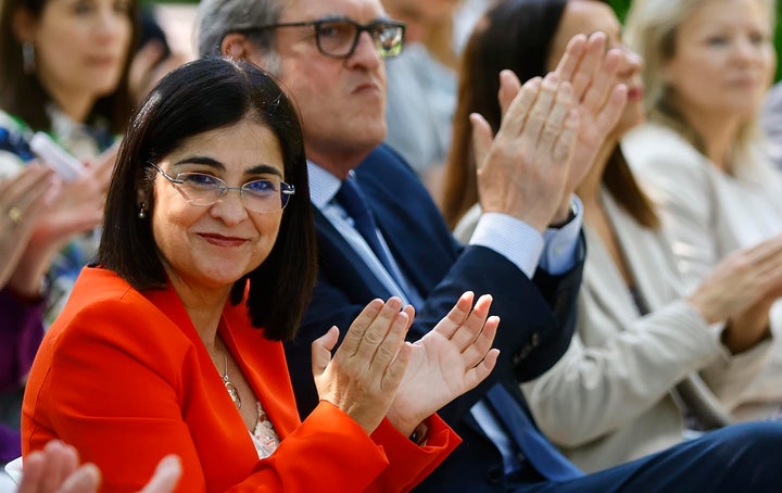 La ministra de Sanidad, Carolina Darias, este lunes en Madrid.