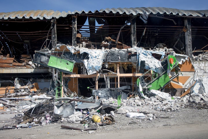 Destrucción en Bucha
