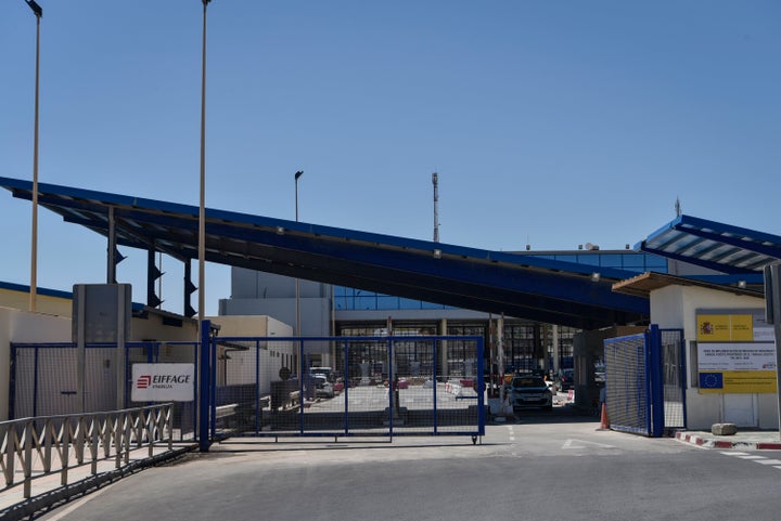 La aduana de Tarajal, en Ceuta, cerrada.