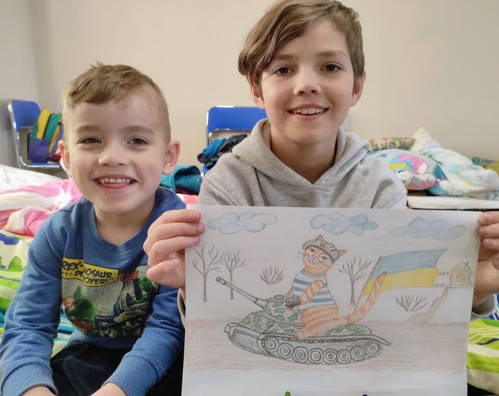 Artwork created by Kovtun's son, Vladislav. 