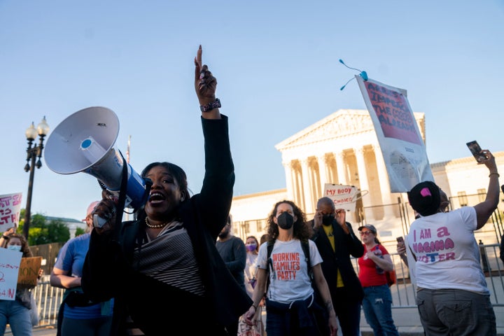 Rep. Cori Bush (D-Mo.) says abortion rights supporters need to keep pushing Congress and the president to take action on the issue.