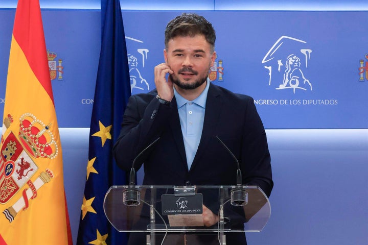 El portavoz de ERC, Gabriel Rufián.