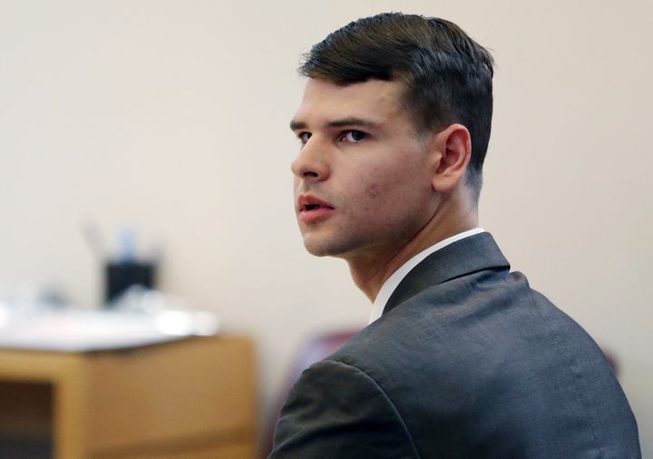 Nathan Carman, seen in 2018, pleaded not guilty Wednesday to murdering his mother at sea as part of an alleged inheritance plot that involved the fatal shooting of his grandfather three years earlier.