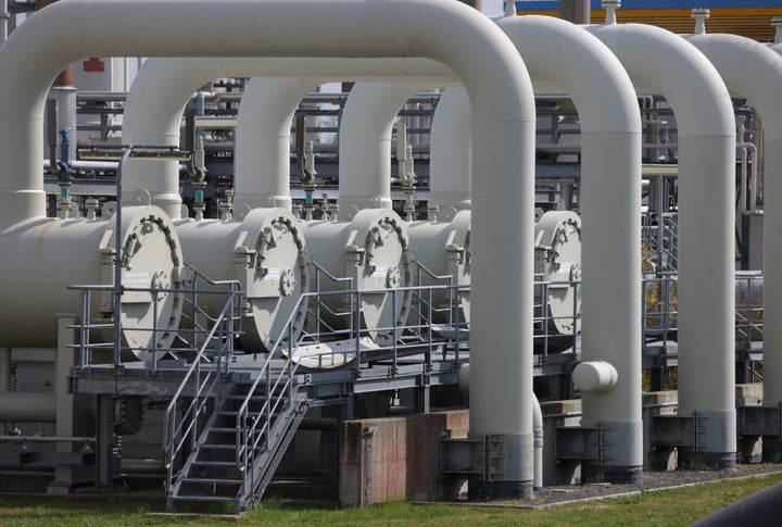 Una estación compresora del gasoducto de gas natural Jagal, en Alemania, parte del gasoducto Yamal-Europa.