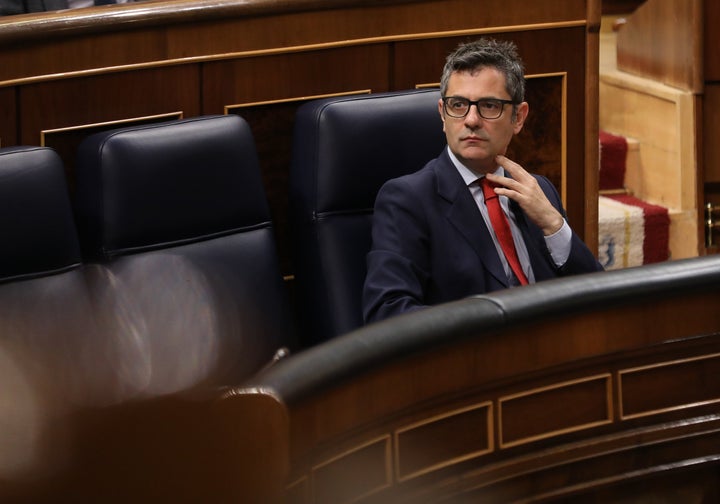 Bolaños, en la sesión del Congreso.