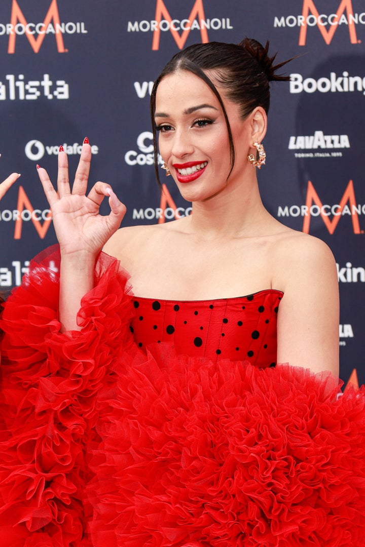 Chanel Terrero, en la ceremonia de apertura de Eurovisión 2022.