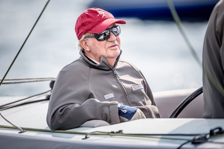 Juan Carlos I, en Sanxenxo en 2017