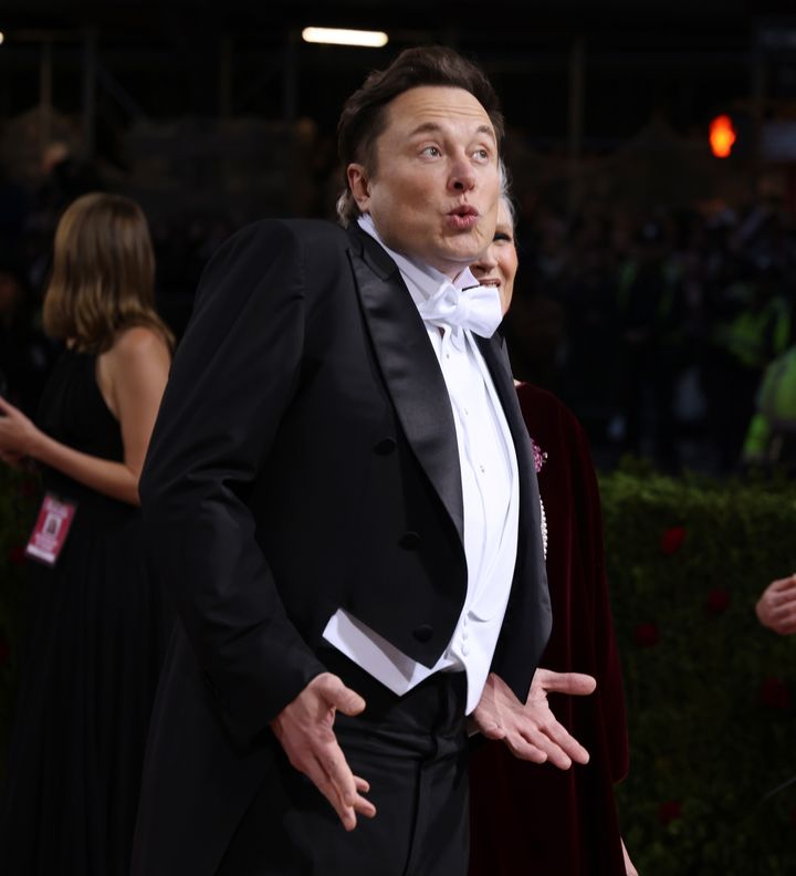Elon Musk, en la Gala Met 2022.
