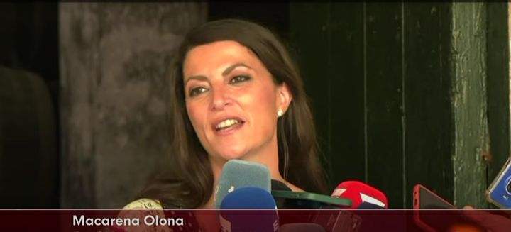 Macarena Olona, candidata del partido de ultraderecha Vox a las elecciones andaluzas.