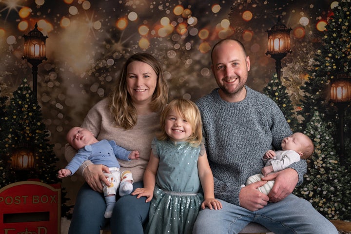 Libby Monks with her family.