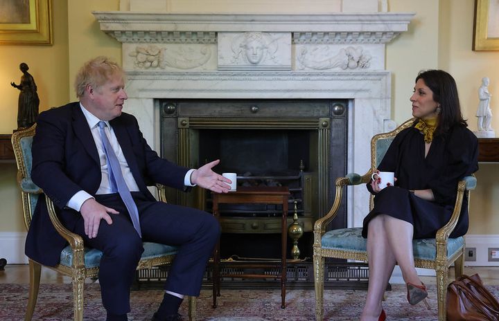 Boris Johnson with Nazanin Zaghari-Ratcliffe in 10 Downing Street
