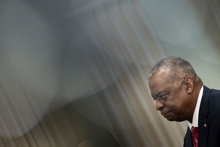 Lloyd Austin, durante un encuentro anterior con el ministro de Defensa ucraniano