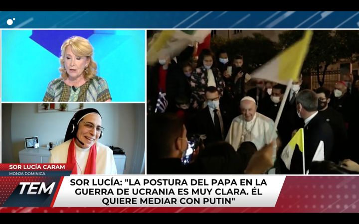 Esperanza Aguirre y Sor Lucía Caram.