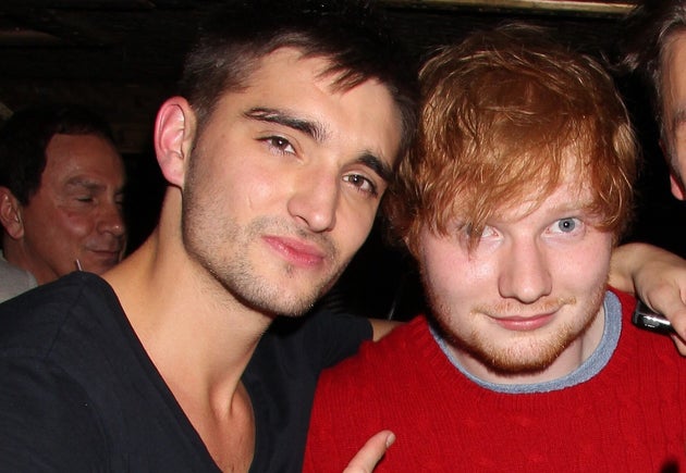 Tom Parker and Ed Sheeran, pictured in 2013