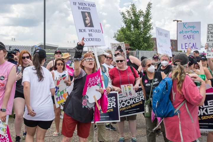 Activists demonstrate in Louisville, Kentucky.