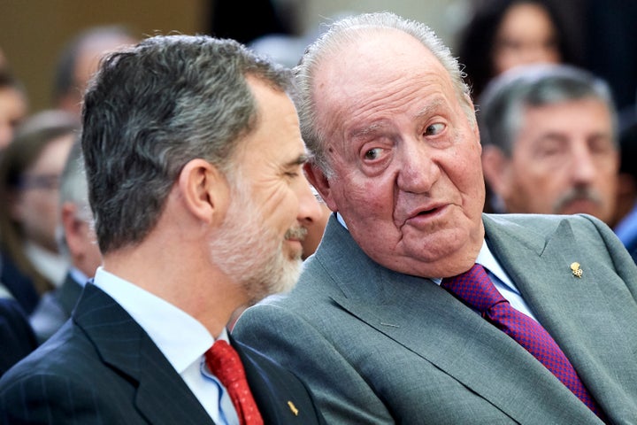 Felipe VI y Juan Carlos I.