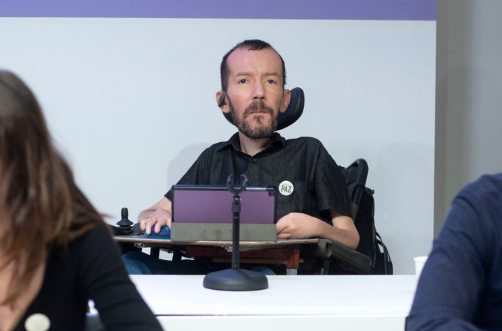 El portavoz de Unidas Podemos en el Congreso, Pablo Echenique.