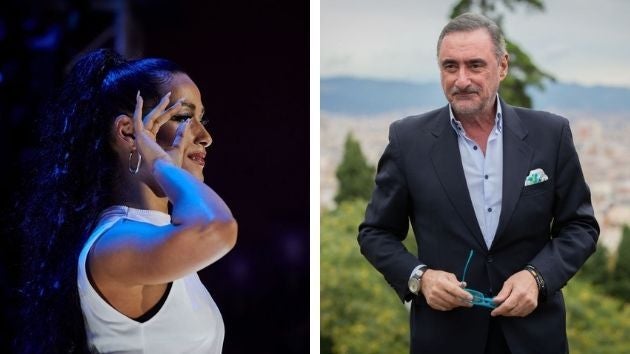Chanel y Carlos Herrera.