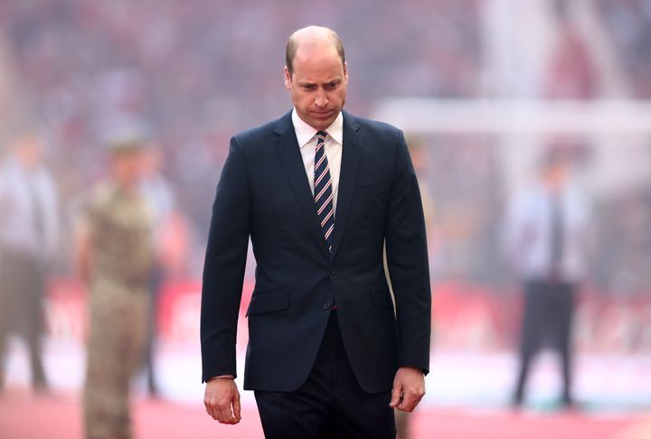 Prince William, Duke of Cambridge is seen during The FA Cup Final match between Chelsea and Liverpool at Wembley Stadium 