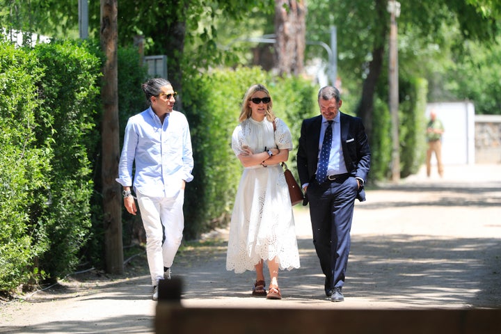 Marta Ortega y su marido Carlos Torretta en la 'Logines Global CHampions Tour in Madrid'.