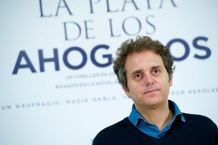 El escrito Domingo Villar en la presentación de su obre 'La Playa de los Ahogados'.