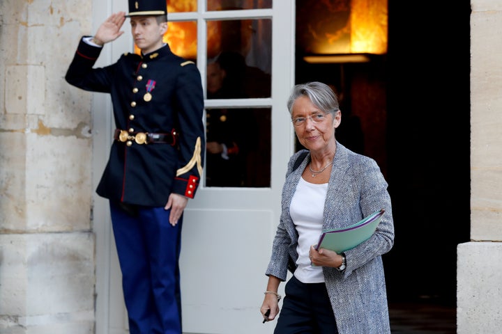 Borne, en una reunión de Gobierno en Francia