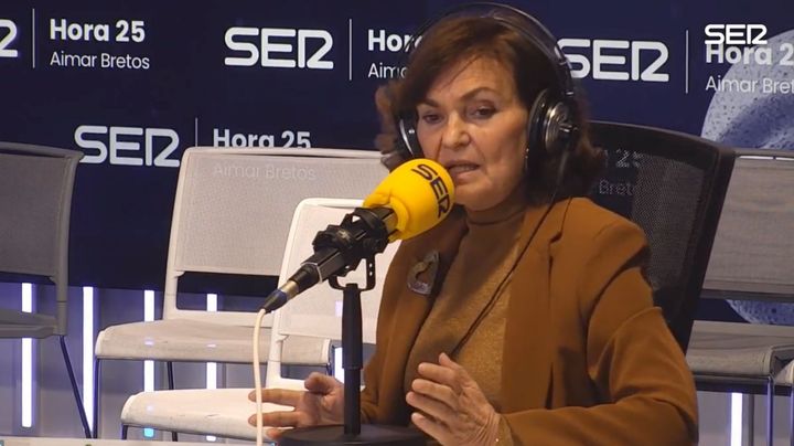 Carmen Calvo, en 'Hora 25'