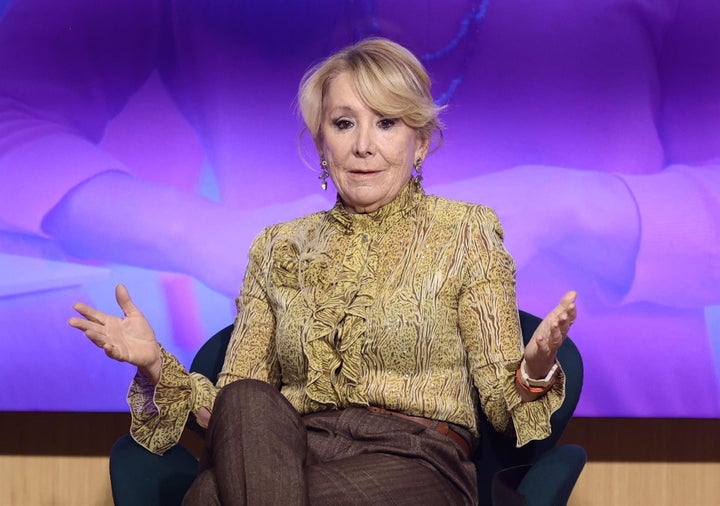 La expresidenta de la Comunidad de Madrid Esperanza Aguirre.